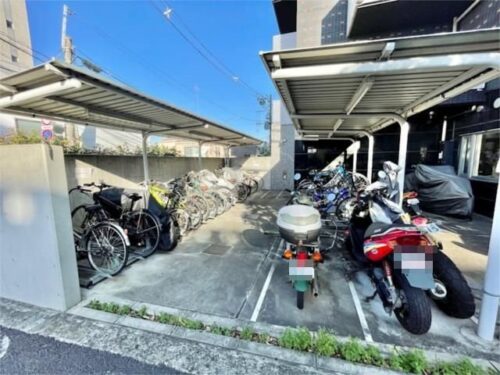 ブライズ下北沢駐輪場，バイク置き場イメージ