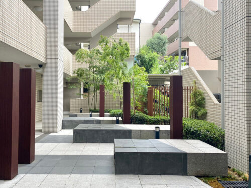 プラウド中野坂上中庭イメージ