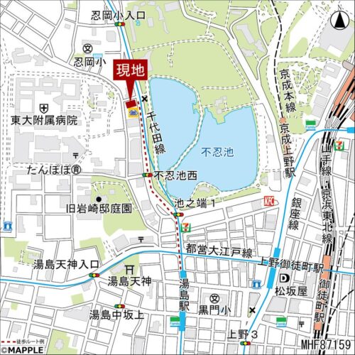 ウェリス上野池之端 (地図)イメージ