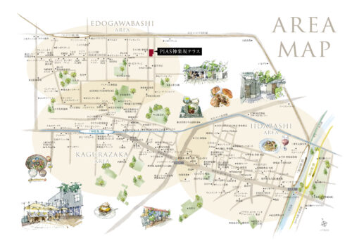 ピアース神楽坂テラス (地図)イメージ