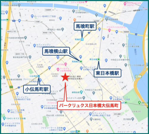 パークリュクス日本橋大伝馬町 (地図)イメージ