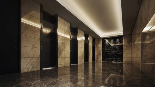 ラ・トゥール新宿ファーストエレベーターホール (内装)イメージ