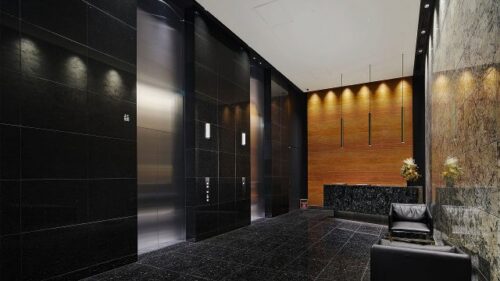 ラ・トゥール新宿アネックスエレベーターホール，コンシェルジュカウンター (内装)イメージ