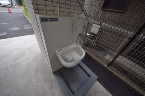 パークアクシス錦糸町・親水公園ペット足洗い場イメージ